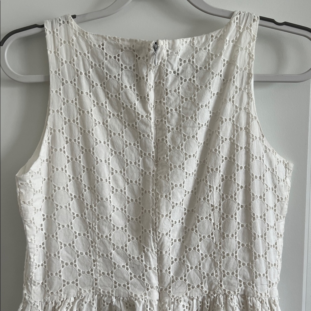 Ellen Tracy White Eyelet Dress 6 - Picture 7 of 7